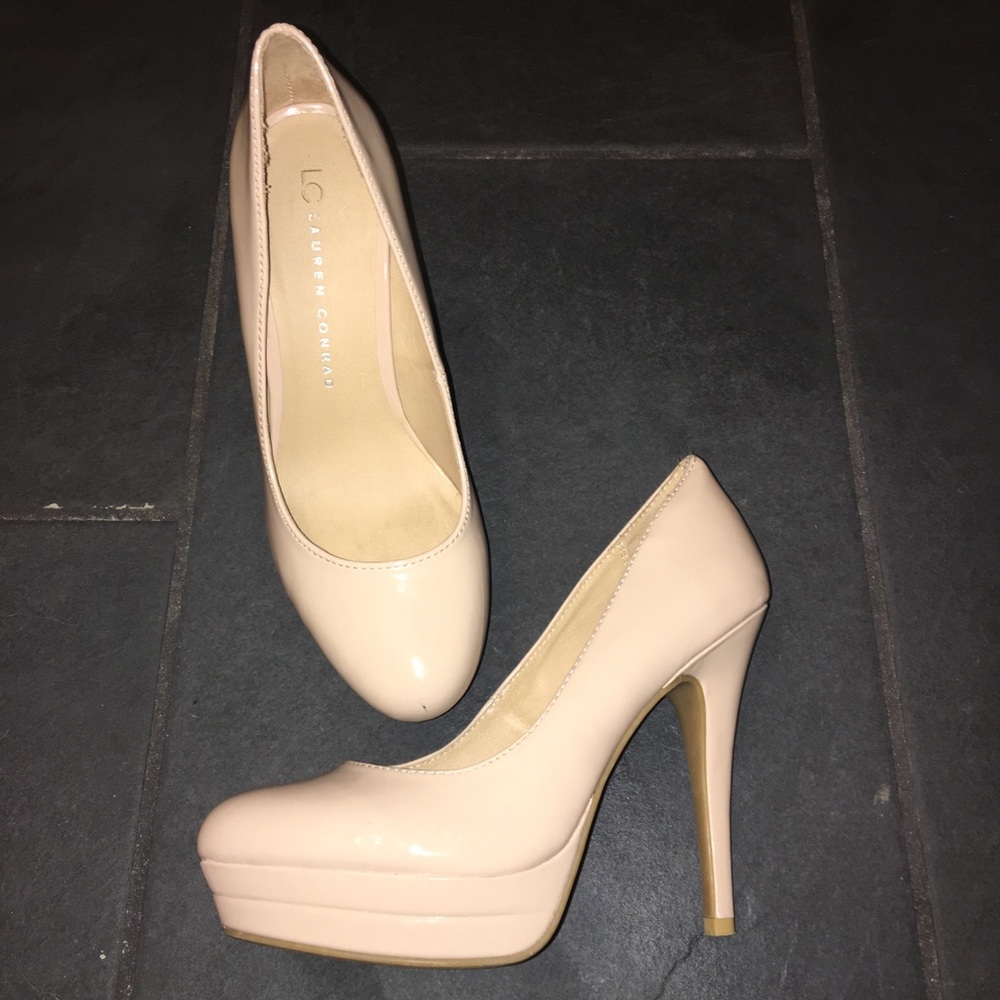 LCLauren Conrad Nude Platform Pumps